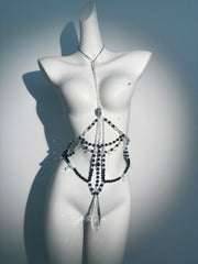 "Elegance Glow" Crystal Body Chain