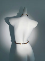 “Golden Compass” Choker&Body Tiger-Eye Chain