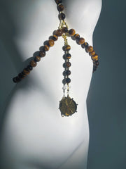 “Golden Compass” Choker&Body Tiger-Eye Chain