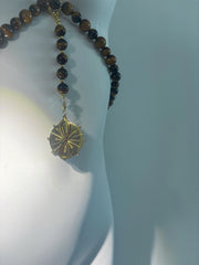 “Golden Compass” Choker&Body Tiger-Eye Chain