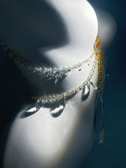"Sunset" Crystal Body Chain