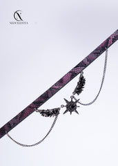 The "Eclipsed Goddess" Leather Choker