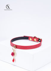 The "Rose Fatale" Leather Choker