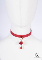 The "Rose Fatale" Leather Choker
