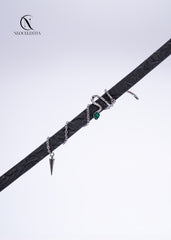 The "Empress Viper's Fang" Leather Choker