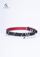 The "Empress Viper's Fang" Leather Choker