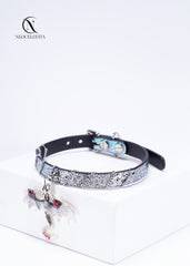 The "Frostfire Drakon" Leather Choker