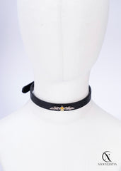 The "Fire Element" Leather Choker
