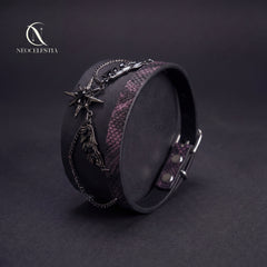 The "Eclipsed Goddess" Leather Choker