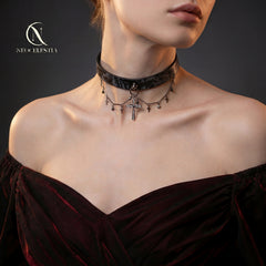 The "After Glow" Pulling Choker - Cattle hide version