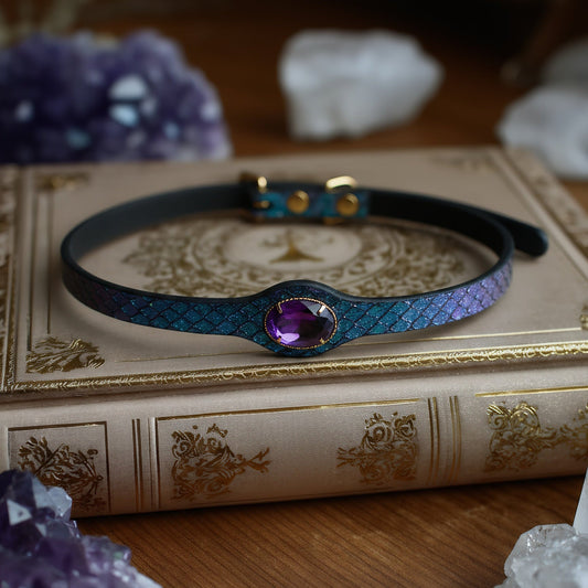 Coiled Luck and Style: Year of the Snake Black Python Choker, Ignite Your Mystique