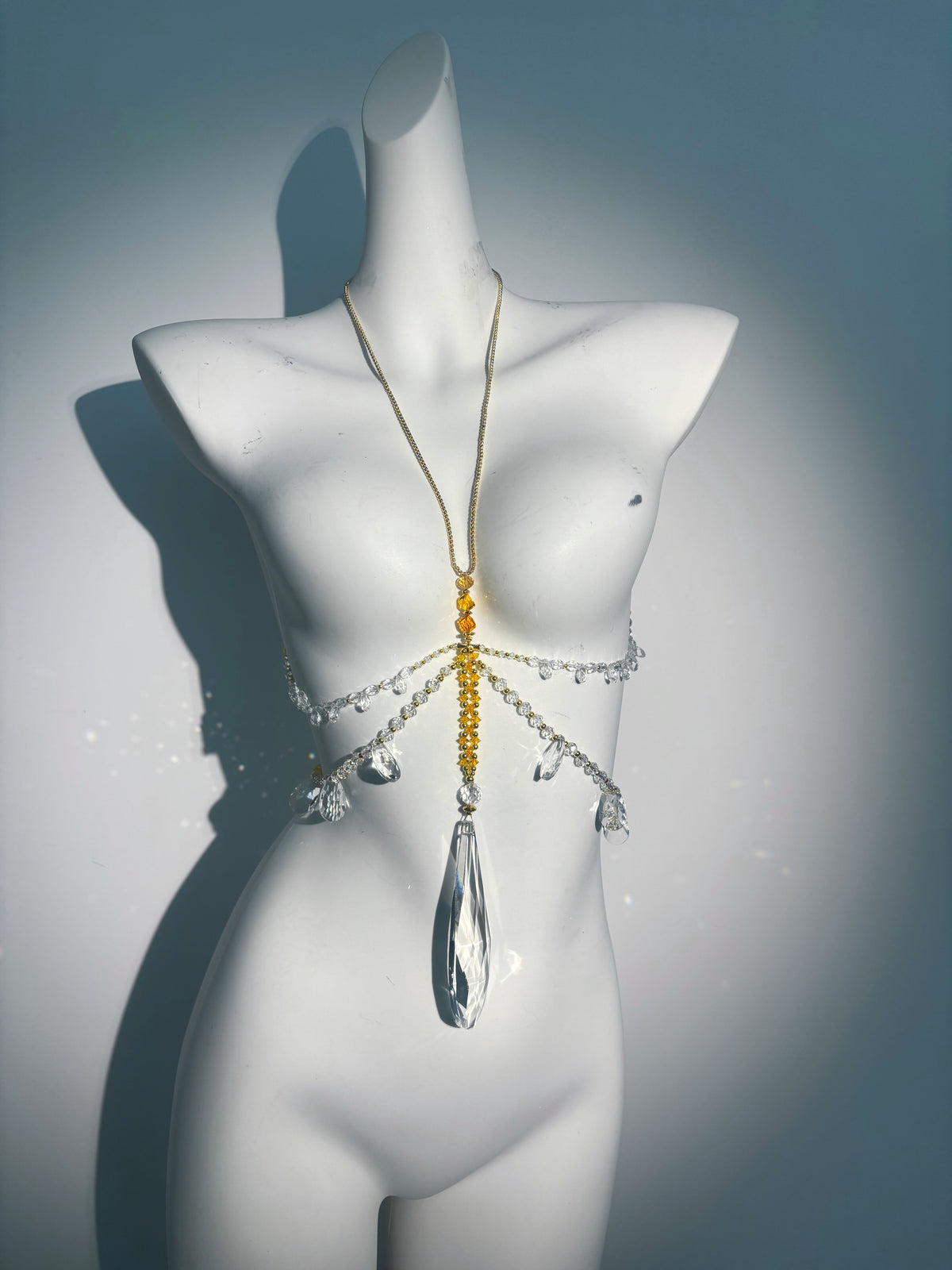 "Sunset" Crystal Body Chain
