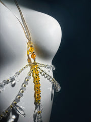 "Sunset" Crystal Body Chain