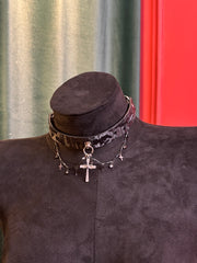 The "After Glow" Pulling Choker - Cattle hide version