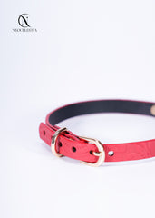 The "Rose Fatale" Leather Choker