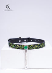 The "Sylvan Nymph" Leather Choker