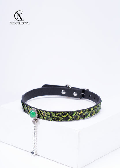 The "Sylvan Nymph" Leather Choker