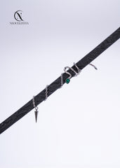 The "Empress Viper's Fang" Leather Choker