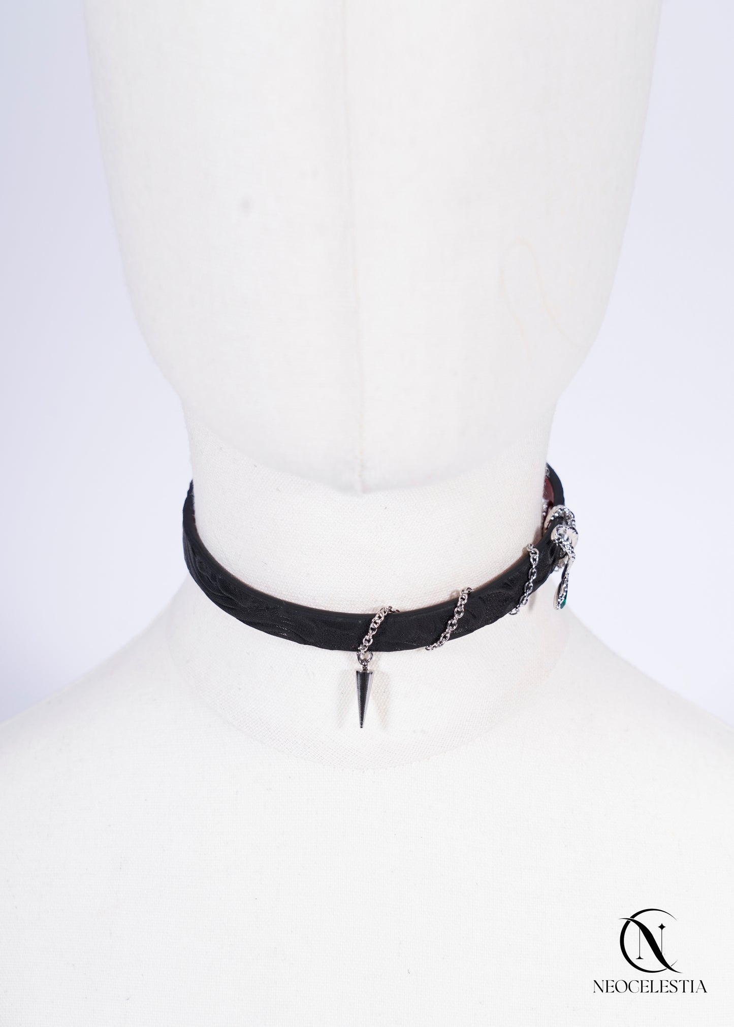 The "Empress Viper's Fang" Leather Choker