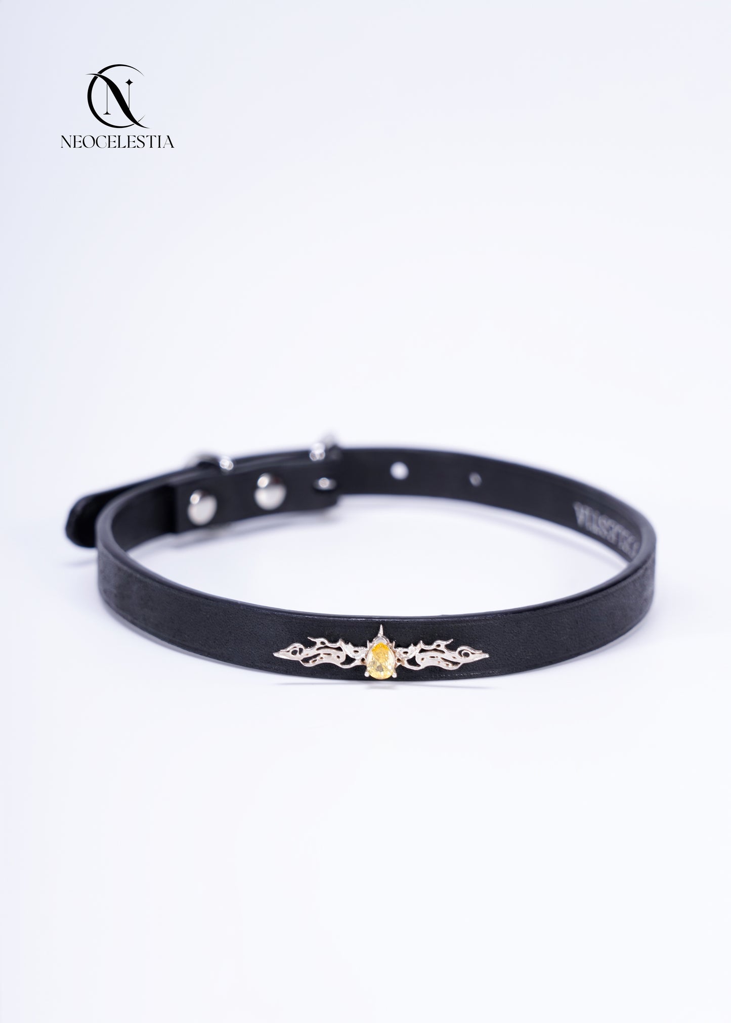The "Fire Element" Leather Choker