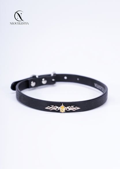 The "Fire Element" Leather Choker