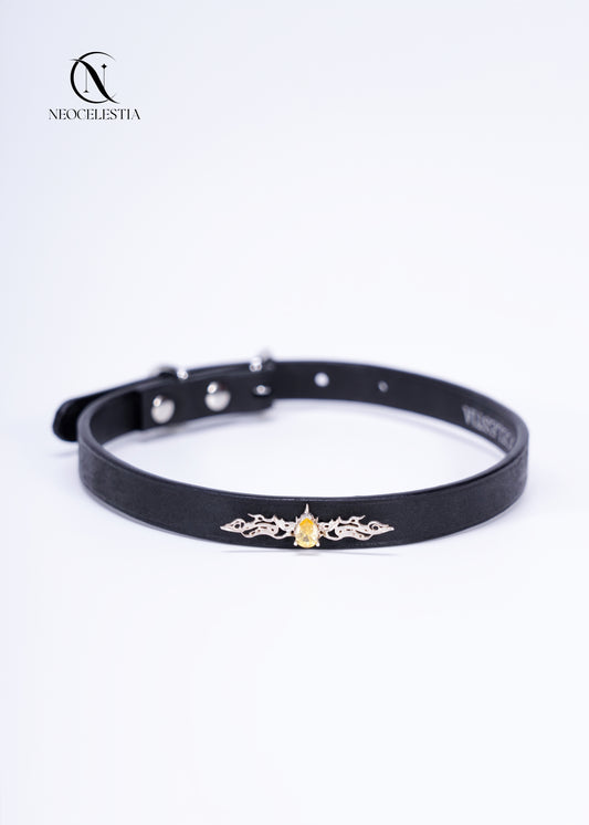 The "Fire Element" Leather Choker