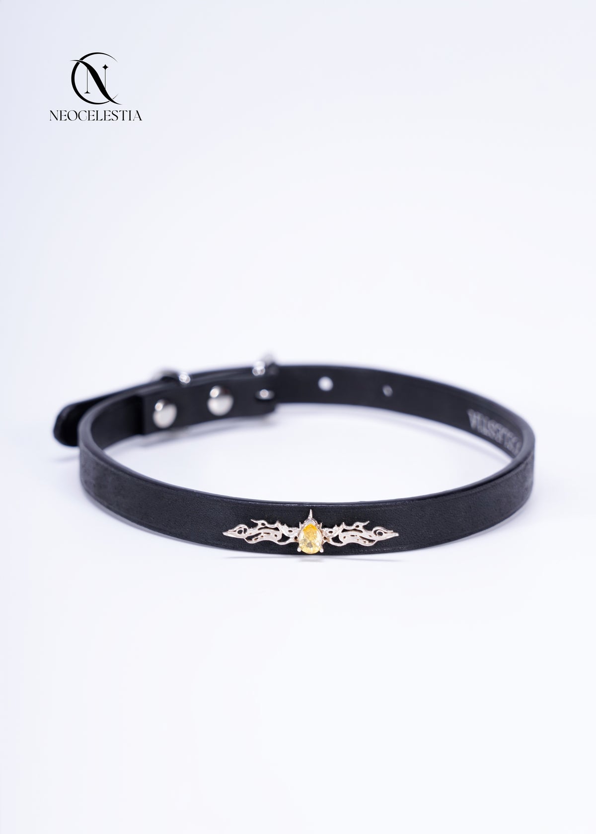 The "Fire Element" Leather Choker