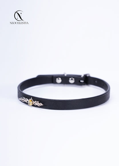 The "Fire Element" Leather Choker