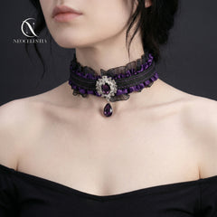 The "Midnight Violet" Choker