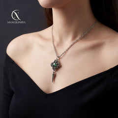 Swan Crystal Chainmail Necklace