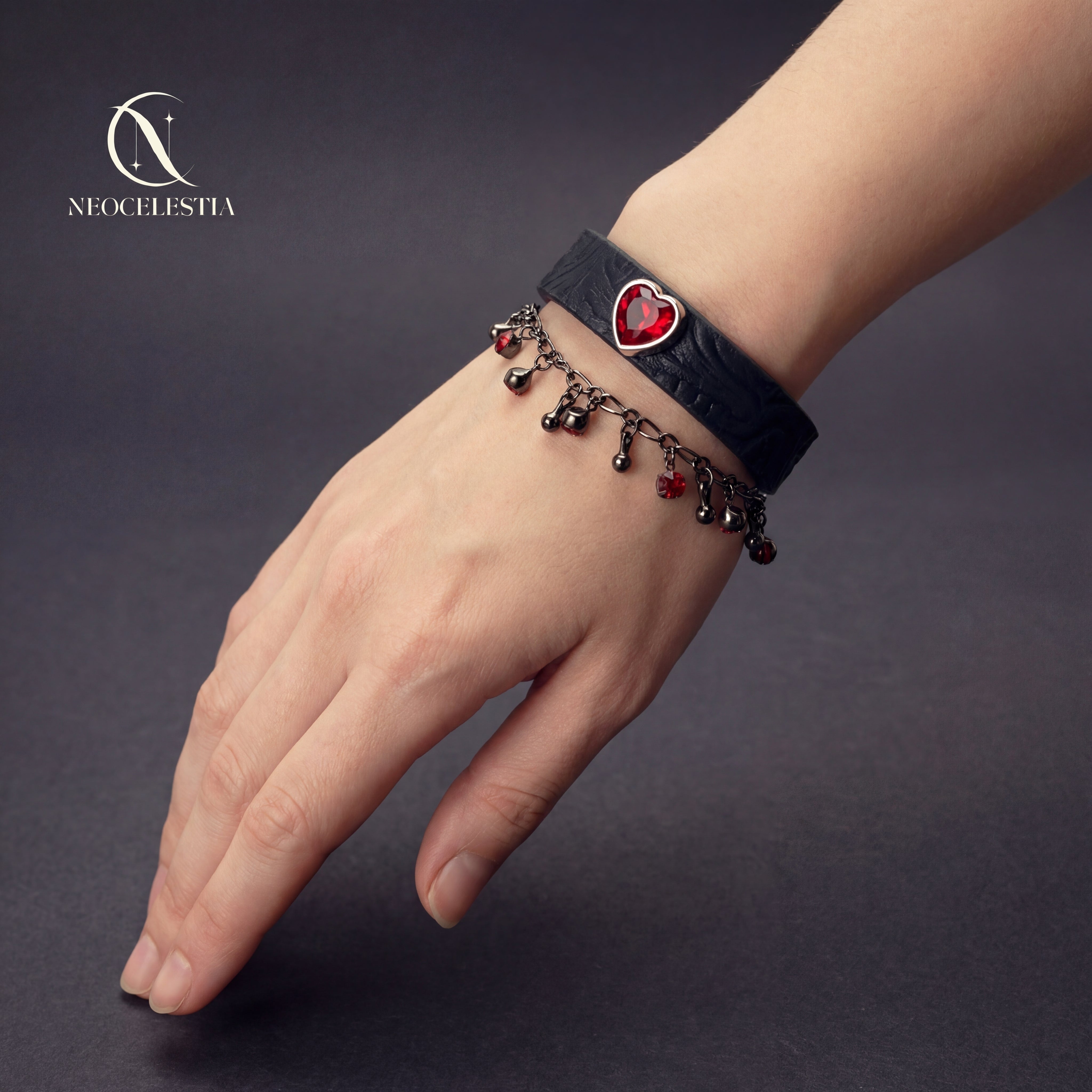 The "Nocturne Heart" Bracelet