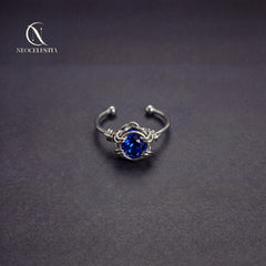 Chainmail Crystal Rings