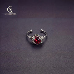Chainmail Crystal Rings