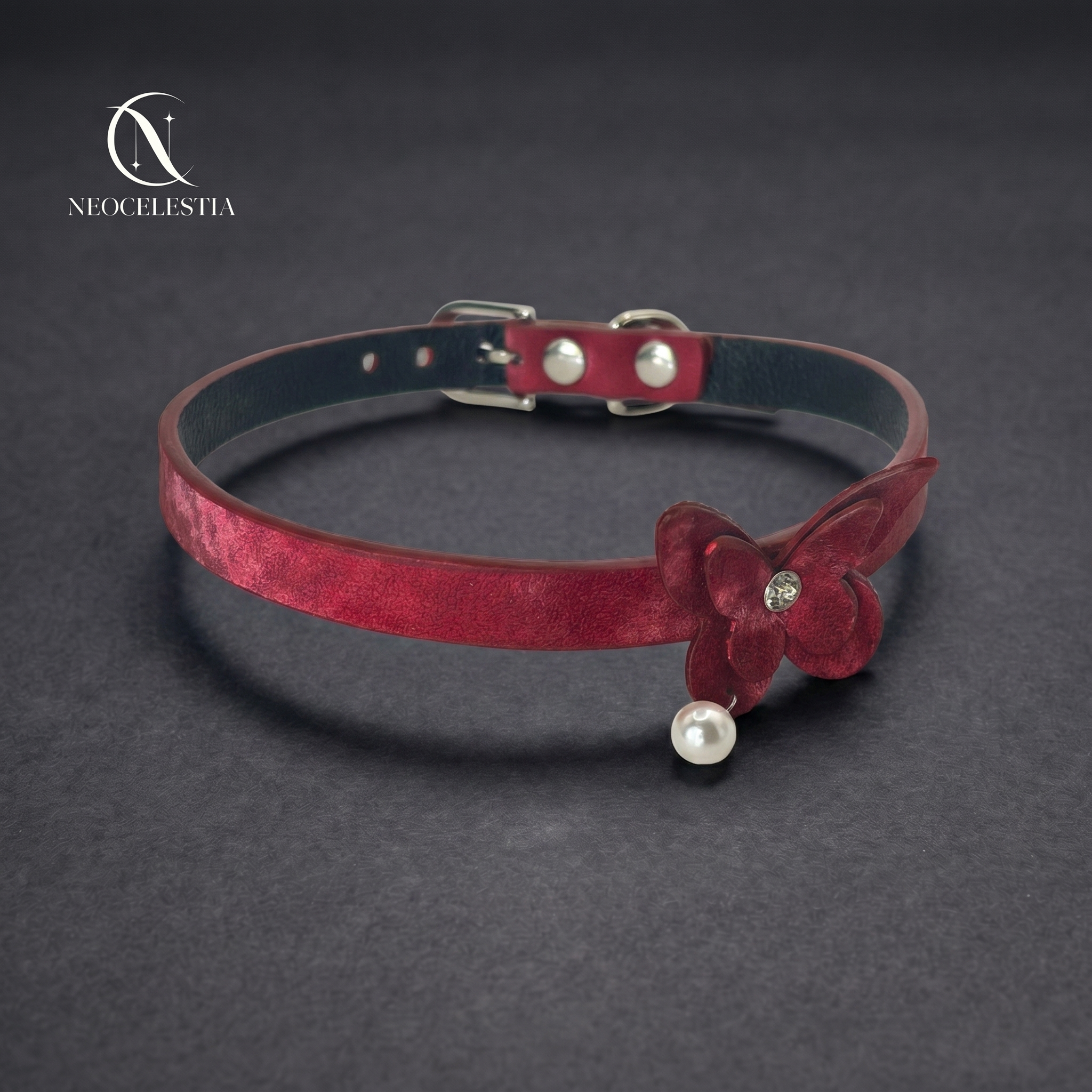 The "Velvet Wing" Choker