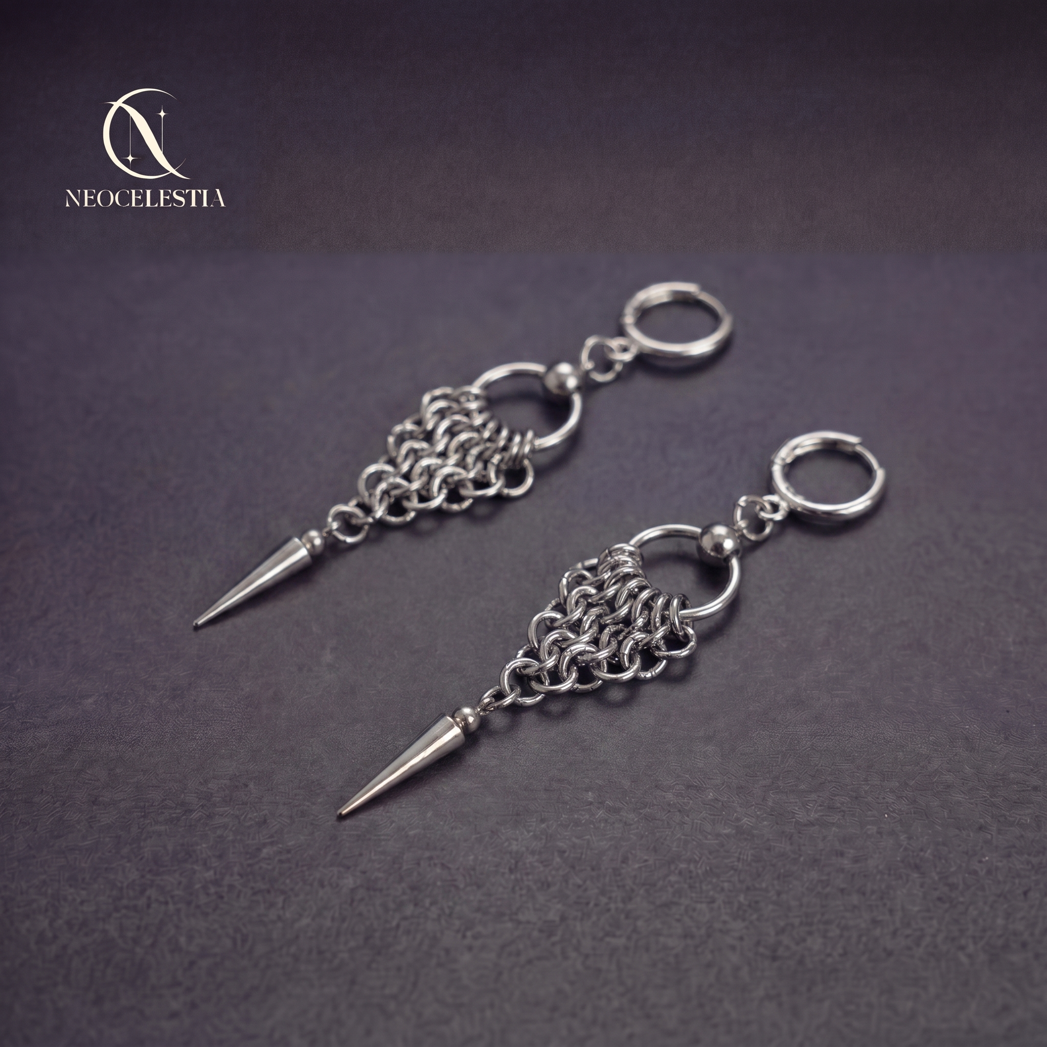 The "Viper's Kiss" Chainmail Earrings