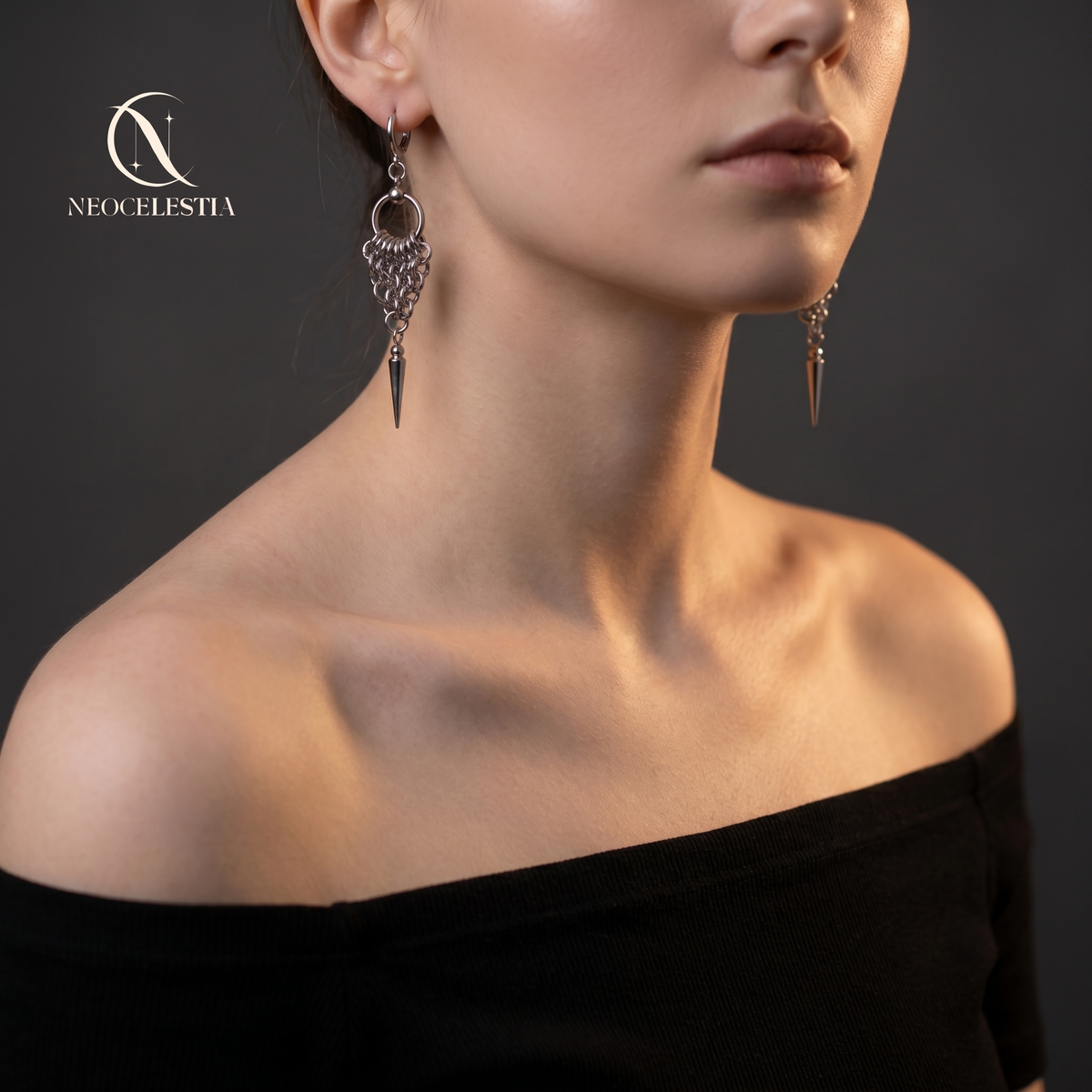 The "Viper's Kiss" Chainmail Earrings