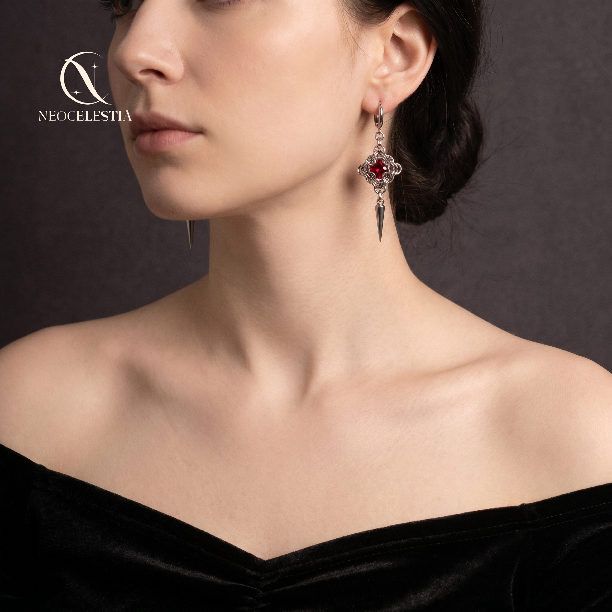 The "Alice's Secret" Chainmail Earrings